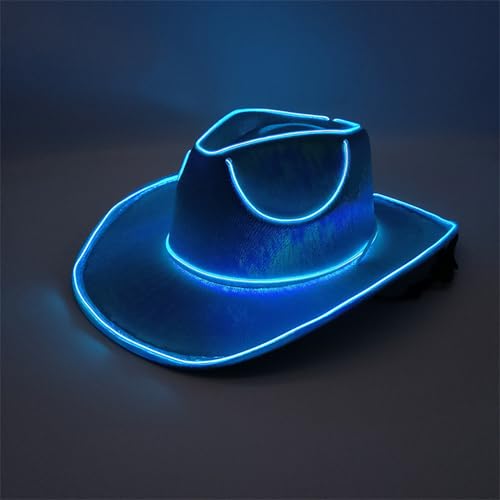 Tktouci Leuchtender Cowboyhut | LED-Cowboyhut | Leuchtende Hüte |Cowboyhut Mit Blinkender LED-Krempe | Mit Großer Krempe | Für Hochzeiten, Western-Junggesellinnenabschiede, Cosplay | 37 X 33 X 13 Cm Tktouci Leuchtender Cowboyhut | LED-Cowboyhut | Leuchtende Hüte |Cowboyhut Mit Blinkender LED-Krempe | Mit Großer Krempe | Für Hochzeiten, Western-Junggesellinnenabschiede, Cosplay | 37 X 33 X 13 Cm von Tktouci