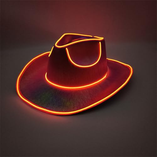 Tktouci Leuchtender Cowboyhut | LED-Cowboyhut | Leuchtende Hüte |Cowboyhut Mit Blinkender LED-Krempe | Mit Großer Krempe | Für Hochzeiten, Western-Junggesellinnenabschiede, Cosplay | 37 X 33 X 13 Cm Tktouci Leuchtender Cowboyhut | LED-Cowboyhut | Leuchtende Hüte |Cowboyhut Mit Blinkender LED-Krempe | Mit Großer Krempe | Für Hochzeiten, Western-Junggesellinnenabschiede, Cosplay | 37 X 33 X 13 Cm von Tktouci