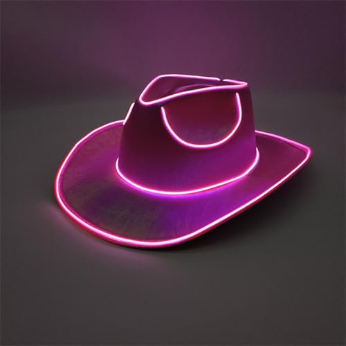 Tktouci Leuchtender Cowboyhut | LED-Cowboyhut | Leuchtende Hüte |Cowboyhut Mit Blinkender LED-Krempe | Mit Großer Krempe | Für Hochzeiten, Western-Junggesellinnenabschiede, Cosplay | 37 X 33 X 13 Cm Tktouci Leuchtender Cowboyhut | LED-Cowboyhut | Leuchtende Hüte |Cowboyhut Mit Blinkender LED-Krempe | Mit Großer Krempe | Für Hochzeiten, Western-Junggesellinnenabschiede, Cosplay | 37 X 33 X 13 Cm von Tktouci