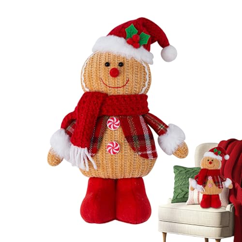 Tktouci Mann-Plüschtier,Plüsch-Mann, Plüschkissen, Niedliches Weihnachtsbaum-Plüschkissen für Party-, Weihnachten, Geburtstag von Tktouci