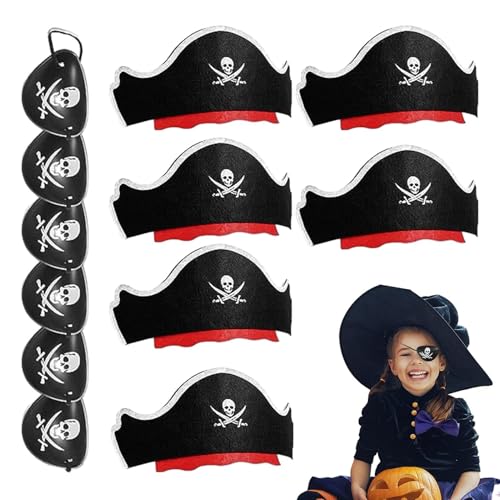 Tktouci Piraten-Motto-Partyzubehör - Cosplay-Piraten-Partyzubehör-Set,Halloween-Piraten-Augenklappen, aufblasbare Schwerter für Cosplay-Party Tktouci Piraten-Motto-Partyzubehör - Cosplay-Piraten-Partyzubehör-Set,Halloween-Piraten-Augenklappen, aufblasbare Schwerter für Cosplay-Party von Tktouci