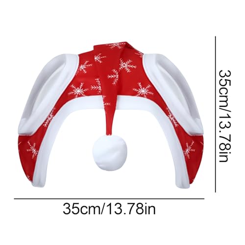 Tktouci Weihnachtshüte Für | Weihnachtskostüm | Kopfschmuck Mit Schneeflockenmuster Für Winterreiten Festtage von Tktouci