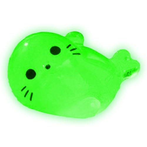 Tktouci Winzige Harztiere – Tierfiguren, Stressabbau-Spielzeug, niedliche Harz-Siegel, leuchtende Miniatur-Figuren für Feengarten, Halloween-Dekoration Tktouci Winzige Harztiere – Tierfiguren, Stressabbau-Spielzeug, niedliche Harz-Siegel, leuchtende Miniatur-Figuren für Feengarten, Halloween-Dekoration von Tktouci