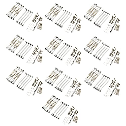 Tlily 80 x Zugstangen aus Metall, Verbindungsstück für MN D90, D91, D96, D99, D99S, MN90, Silber von Tlily