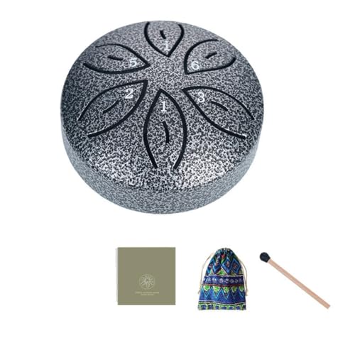 Tlily Kinder Musikinstrumente Orff Instrumente Handwerk Mini Hohl Trommel 7,6 cm 6 Ton Silber Tlily Kinder Musikinstrumente Orff Instrumente Handwerk Mini Hohl Trommel 7,6 cm 6 Ton Silber von Tlily