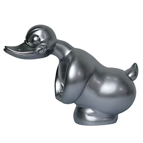 Tlilyy Angry Duck Auto-KüHlerfigur Auto-Fronthauben-Aufkleber Auto-Armaturenbrett-Dekor Ente DekorationszubehöR, Silber Tlilyy Angry Duck Auto-KüHlerfigur Auto-Fronthauben-Aufkleber Auto-Armaturenbrett-Dekor Ente DekorationszubehöR, Silber von Tlilyy