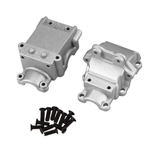 Tlilyy Metal Wave Box Obere und untere Abdeckung 144001-1254 für 1/14 144001 RC Auto Ersatzteile, Silber von Tlilyy