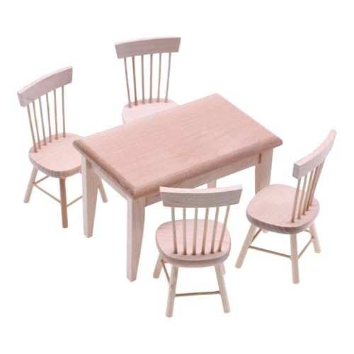 Tmboryuu Detaillierte Miniatur Esstisch Mit Stuhlmöbel Set Für 1/12 Dollhouses Szene Display Zubehör Und Sammlerpuppenhäuser Esszimmerset Set Tmboryuu Detaillierte Miniatur Esstisch Mit Stuhlmöbel Set Für 1/12 Dollhouses Szene Display Zubehör Und Sammlerpuppenhäuser Esszimmerset Set von Tmboryuu