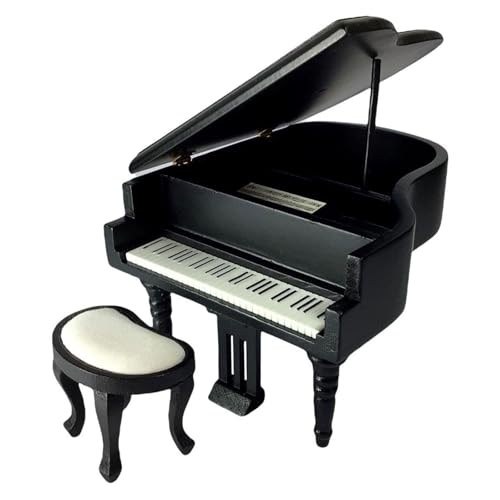Piano Toy Figur Model Realistic Vintage Instrument Dollhouses Täuschen Sie Mädchen Girl Geschenk Vintage Instrument Room Spielzeug von Tmboryuu