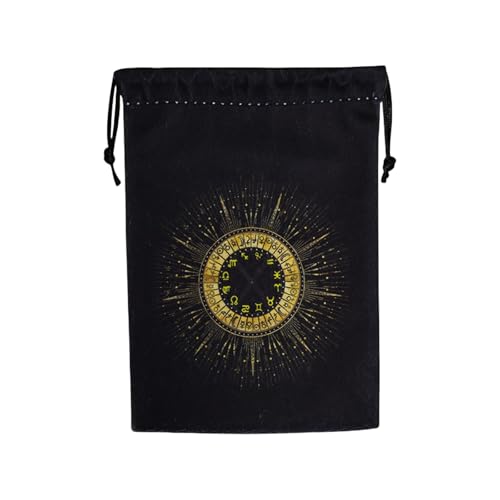 Soft Tarot Card Bag Tragbare Dices Organisatoren Draw String Bag Tarot Deckhalter Für Proportionale Kristall Uhren Spielkartenlagerschutzschutz von Tmboryuu