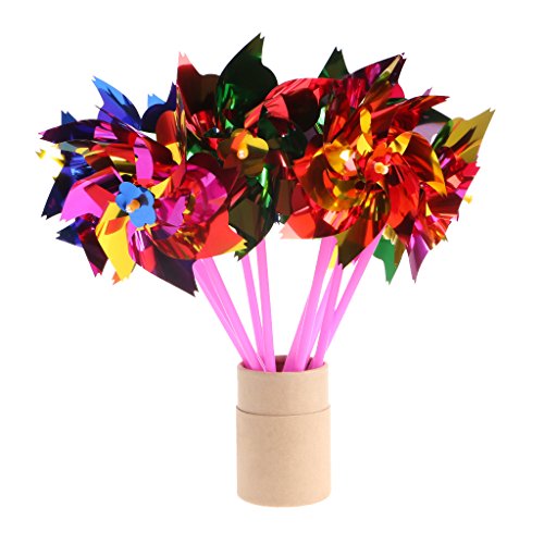 Tmboryuu 10pcs Plastik Windmühle Pinwheel Wind Spinner Kinder Spielzeuggarten Rasen Party Outdoor Dekorationen Tmboryuu 10pcs Plastik Windmühle Pinwheel Wind Spinner Kinder Spielzeuggarten Rasen Party Outdoor Dekorationen von Tmboryuu