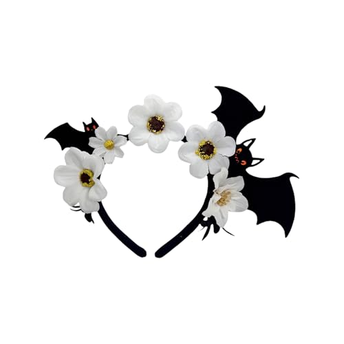Tmboryuu Halloween Themen Haarband Mit Blumen Und Fledermaus Design Flexible Dark Series Hairhoop Für Partys Event Fotografie Halloween Party Haarzubehör Accessoires Tmboryuu Halloween Themen Haarband Mit Blumen Und Fledermaus Design Flexible Dark Series Hairhoop Für Partys Event Fotografie Halloween Party Haarzubehör Accessoires von Tmboryuu