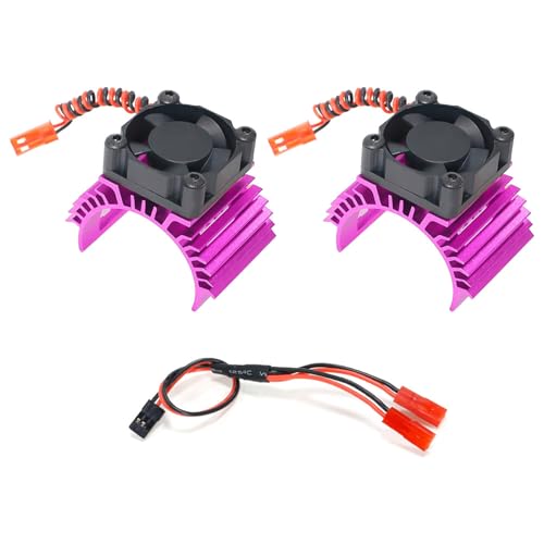 Tmboryuu Hochleistungen Fernbedienungszubehör 36mm Twin Kühllüfter Aluminium Legierung Twin Wärme Lüfter Fernbedienungswagen Wärmekühlung von Tmboryuu
