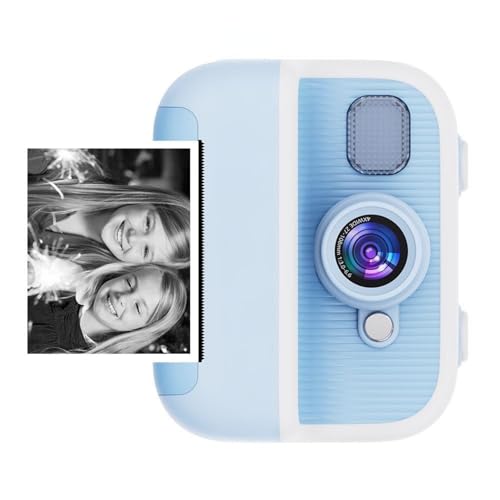 Tmboryuu Kinder Cartoon Form Sofort Kamera Mit Fotodruck Und Videoaufnahmefunktion Geburtstagsgeschenk Für Vorschulmädchen Kinder Digitalkamera Mit Sofort Druck von Tmboryuu