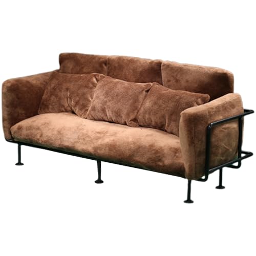 Tmboryuu Miniatur Sofa Modellfigur Mit Verstärkter Eisenstruktur Für 1/6 Puppenhaus Home Display Wohnzimmer Arrangement Europäische Sofa Set von Tmboryuu