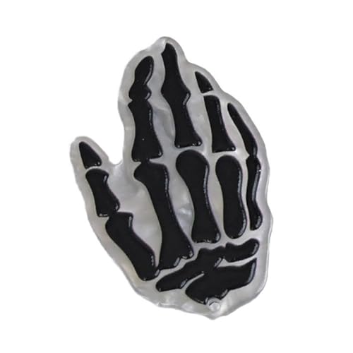 Tmboryuu Neuheit Skeleton Klauenhaarclip Für Erwachsene Kids Cosplay Party Kopfbedeckung Halloween Haarnadel Rollenspiel Kostüm Kopfstück von Tmboryuu