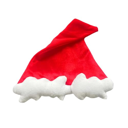 Tmboryuu Plüsch Weihnachts Weihnachtsmütze Mit Clouds White Bim Für Feiertagsfeiern Geben Liebe Neujahrsparty Cosplay Accessoires von Tmboryuu