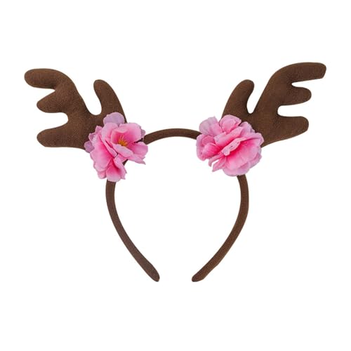 Tmboryuu Stylische Rentierohr Weihnachts Stirnband Party Kopfbedeckungen Verstellbarer Kopfspeise Geschenk Für Urlaubsfeierlichkeiten von Tmboryuu