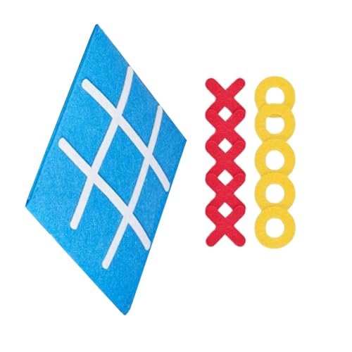 Tmboryuu Tictactoe Brettspiel Mit Nicht Verwobenem Stoff Mit Mehreren Regelvarianten Bildungsspielzeug Für Kinder Problemlösung Brettspiel Spielzeug Für Kinder von Tmboryuu