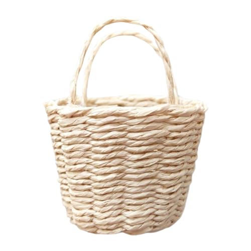 Tmboryuu Wicker Dollhouses Korb Für Dollhouses Miniatur Tun Game Flower Collectible Wickerwork Realistisch von Tmboryuu