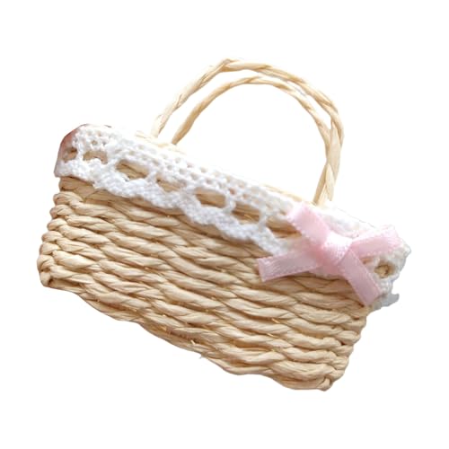 Tmboryuu Wicker Dollhouses Korb Für Dollhouses Miniatur Tun Game Flower Collectible Wickerwork Realistisch von Tmboryuu