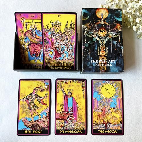 Die Pop-Art Tarotkarten für Anfänger, 78 klassische Tarotkarten mit Bedeutungen, Tarotkarten mit Ratgeber Die Pop-Art Tarotkarten für Anfänger, 78 klassische Tarotkarten mit Bedeutungen, Tarotkarten mit Ratgeber von Tmenreiy