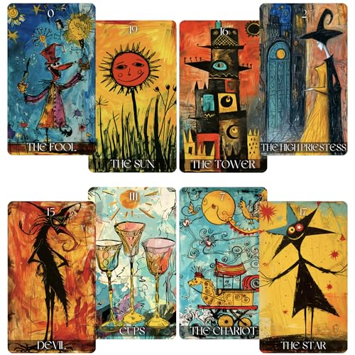 Graffiti Tarot Deck, Einzigartige Tarotkarten für Anfänger, Wahrsagerkarten Graffiti Tarot Deck, Einzigartige Tarotkarten für Anfänger, Wahrsagerkarten von Tmenreiy