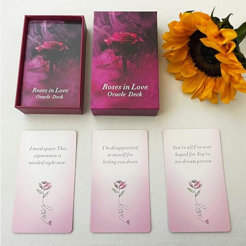 Tmenreiy Roses in Love Oracle Cards Deck, Oracle Cards for Beginners, Oracle Deck Help You Deve into Your Love Life and Help You Move Towards Your Highest Self Tmenreiy Roses in Love Oracle Cards Deck, Oracle Cards for Beginners, Oracle Deck Help You Deve into Your Love Life and Help You Move Towards Your Highest Self von Tmenreiy