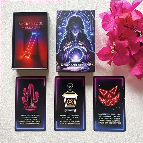 Tmenreiy Sacred Soul Oracle Cards Deck, Höhere Selbstnachrichten, Orakelkarten, Oracle Deck kombiniert Kunst, Intuition und alte Weisheit, um Ihnen den Weg nach vorne zu zeigen Tmenreiy Sacred Soul Oracle Cards Deck, Höhere Selbstnachrichten, Orakelkarten, Oracle Deck kombiniert Kunst, Intuition und alte Weisheit, um Ihnen den Weg nach vorne zu zeigen von Tmenreiy