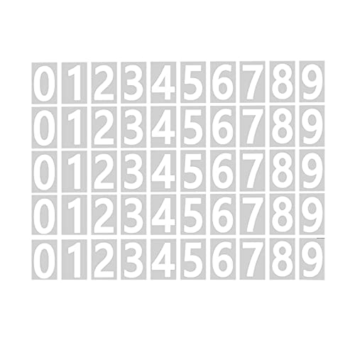 Tmianya Zahlen, selbstklebend, Starke Sets, 09, reflektierend, für Häuser, Außennummer, Selbstbriefkasten, Nummern, Adresse, 5 (2/3/4 Aufkleber, Vinyl-Aufkleber LKW Aufkleber (A, One Size) von Tmianya