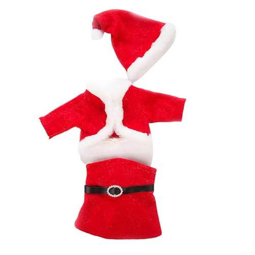Weihnachten Exquisite 18--Mädchenpuppenkleidung und -accessoires Mädchenpuppenkleider Lässige Outfits mit Gürteltasche und Plüschhund Kindergeburtstagsfeier (Puppe nicht im Puppenhaus (Red, One Size) von Tmianya