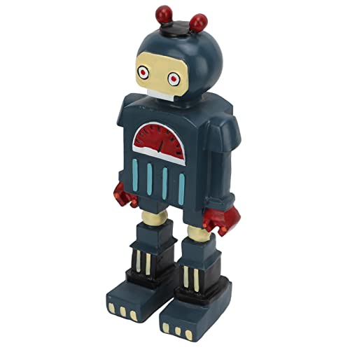 Blauer Retro-Roboter-Klassiker, Künstlerbedarf, Künstlerbedarf, Anti-Aging-Roboterfigur, Aufwändig Gefertigtes Robotermodell in Leuchtenden Farben für Büro, Weinschrank, von Tnfeeon