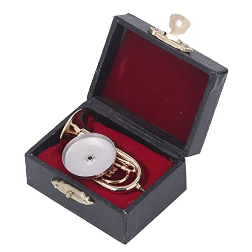 Puppenhaus -Musikinstrumente, Miniatur -Trompete Mini Figur Ornament für Mini House Musical Room Furnishin Puppenhaus -Musikinstrumente, Miniatur -Trompete Mini Figur Ornament für Mini House Musical Room Furnishin von Tnfeeon
