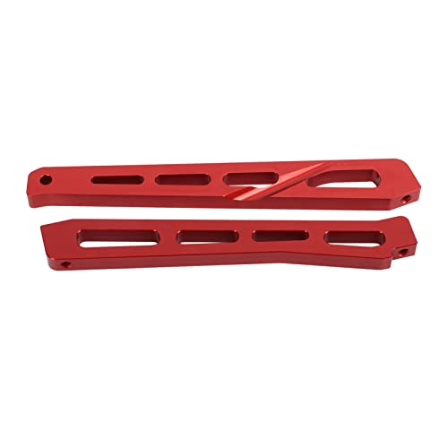 RC Rahmenhalterung, Upgrade Teile Aluminiumlegierung CNC Bearbeitete Front Hinten Rahmenhalterung für 1/7 1/8 RC (Rot) von Tnfeeon