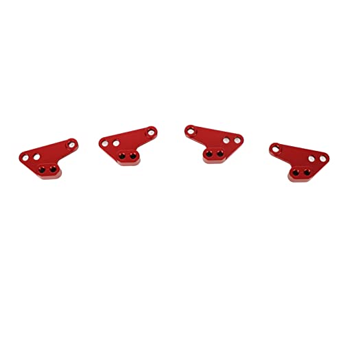 Shock Tower Mount, Hohe Härte RC CNC Shock Tower Mount Standardgröße Aluminiumlegierung 2 Paar für Ersatz (Rot) von Tnfeeon