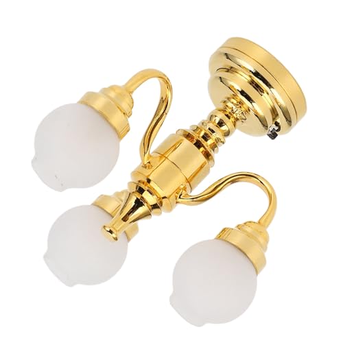 Tnfeeon 1:12 Dollhouse Elegante LED-Deckenleuchte Umweltfreundlich für Dollhouse Accessoire Dekoration für 1:12 Miniaturpuppenhaus Wunderbar für Handwerksliebhaber von Tnfeeon
