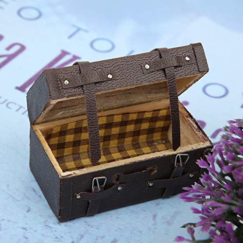 Tnfeeon 1:12 Miniatur Vintage Koffer Puppenhaus Mini Klassik Koffer Retro Koffer Puppenhaus Zubehör Tnfeeon 1:12 Miniatur Vintage Koffer Puppenhaus Mini Klassik Koffer Retro Koffer Puppenhaus Zubehör von Zerodis