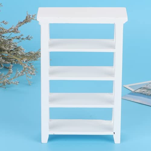 1:12 Puppenhaus Vier-Schicht Regal Miniatur Leben Spielen Szene Modell Holzregal Blumenregal Display Rack Für Puppenhaus Zubehör von Tnfeeon