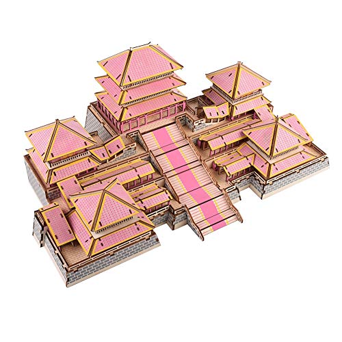 3D Holz chinesischen Haus Puzzle DIY Holzhandwerk Montage Kit pädagogisches Holz Baukasten Kit für Kinder Erwachsene Weihnachten Geburtstagsgeschenk von Tnfeeon
