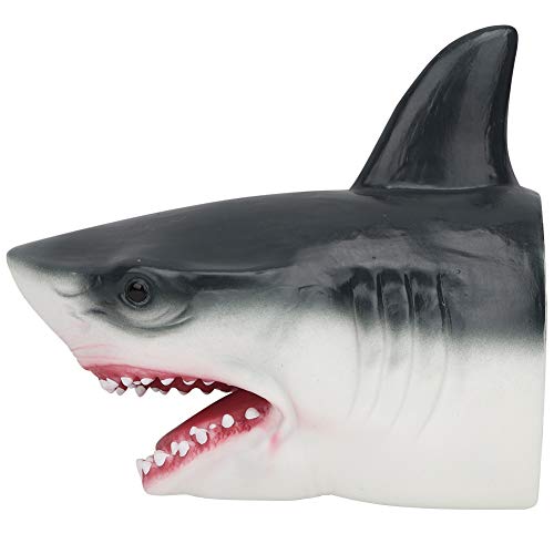 7 Zoll Realistische Tierhandpuppen Hai Weichgummi Kopf Hand Shark Spielzeug Kinder Spaß Spielzeug von Tnfeeon