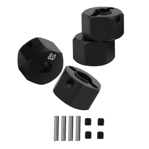 Tnfeeon CNC-gefräste -Fahrradrate für Crawler SCX10 90046 90047 RR10, verschleißfest, 4 Stück für RC Auto-Liebhaber (8,0 mm) von Tnfeeon