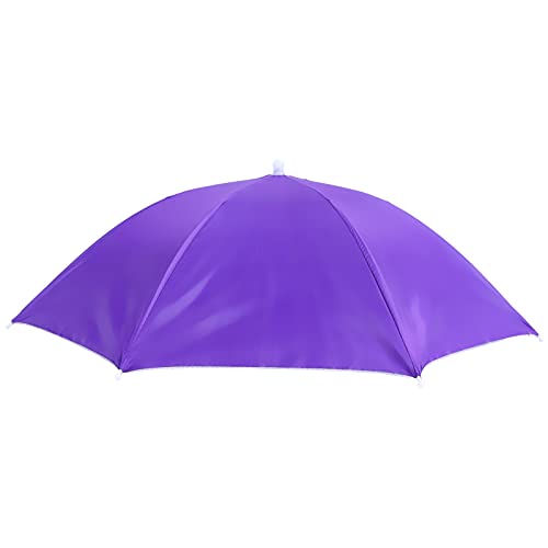 Tnfeeon Faltbare Fischereiregenkappe - Erwachsener Regenschirmhut für Outdoor -Aktivitäten Wasserdicht, Langlebig, Elastisches Stirnband Tragbar und Bequem (PURPLE) von Tnfeeon