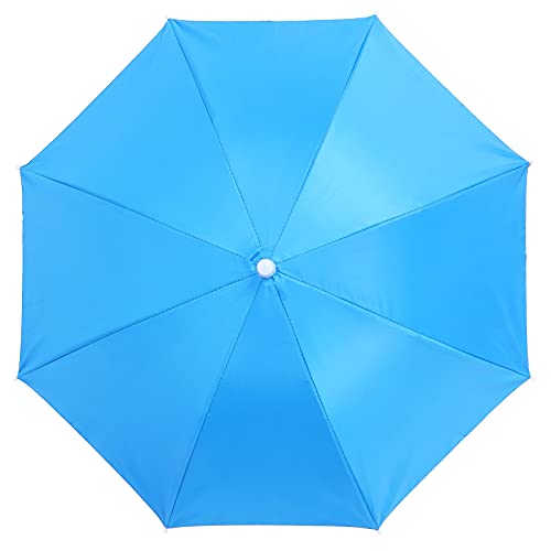 Tnfeeon Faltbare Fischereiregenkappe - Erwachsener Regenschirmhut für Outdoor -Aktivitäten Wasserdicht, Langlebig, Elastisches Stirnband Tragbar und Bequem (hellblau) von Tnfeeon