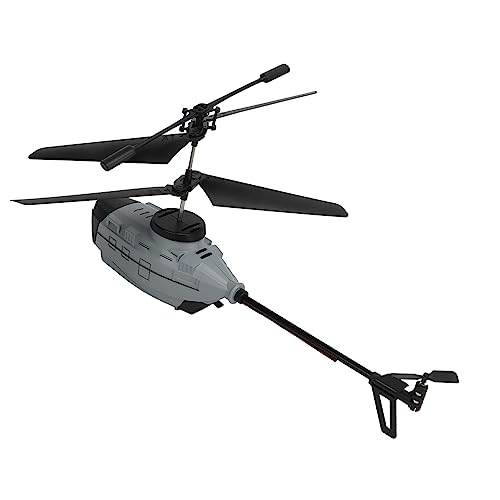 Tnfeeon Ferngesteuerter Hubschrauber, 4K-HD-Übertragung, Dual-Kamera, RC-Hubschrauber, Kunststoffgehäuse, 15 Minuten Im Freien (Doppelbatterie) von Tnfeeon