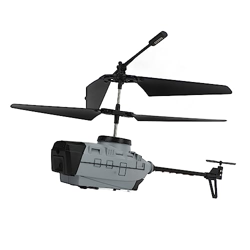 Tnfeeon Ferngesteuerter Hubschrauber, 4K-HD-Übertragung, Dual-Kamera, RC-Hubschrauber, Kunststoffgehäuse, 15 Minuten Im Freien (Dreifache Batterie) von Tnfeeon