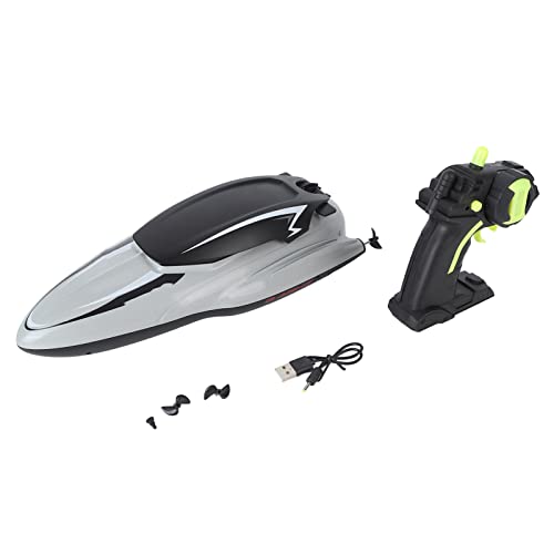 Tnfeeon Ferngesteuertes Boot, USB-Ladung, 4 Kanäle, RC Spielzeugboot, 2,4 G, Signal, doppelte Motoren für Pools ab 14 Jahren (2 Batterien) von Tnfeeon