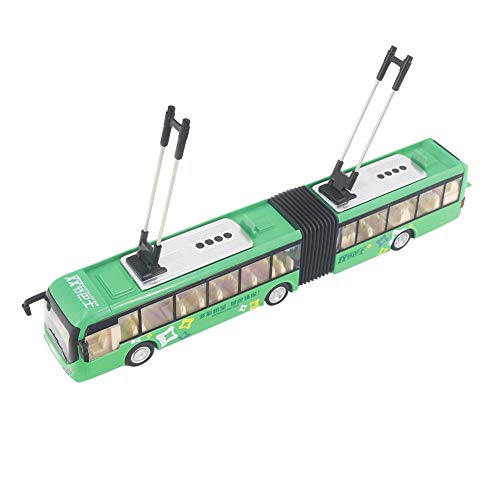 Tnfeeon Großer Gelenkbus im Maßstab 1:48 Druckguss Modellbus mit beweglichen Rädern Sicheres und langlebiges Geschenk für Kinder(Grün) von Tnfeeon