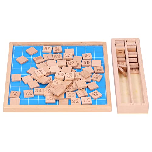 Tnfeeon Hundred-Brett-Spielzeug, VerschleißFestes Holz-Hundert-Brett-Spielzeug FüR von Tnfeeon