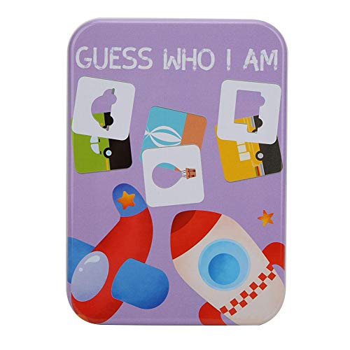 Tnfeeon Kinder Kognitive passende Puzzle Spielzeug frühes pädagogisches Lernkarten Spielzeug Guess Who I Am Lernkarten Spielzeug interaktives Geschenk für Kinder und Eltern(C) von Zerodis