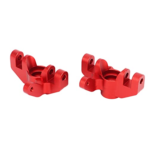 Tnfeeon Lenkschale aus Metall, geringes Gewicht, hohe Temperaturbeständigkeit, 2 Stück, einfach zu installieren, RC Lenkschale für Auto 1/10 RC (rot) von Tnfeeon